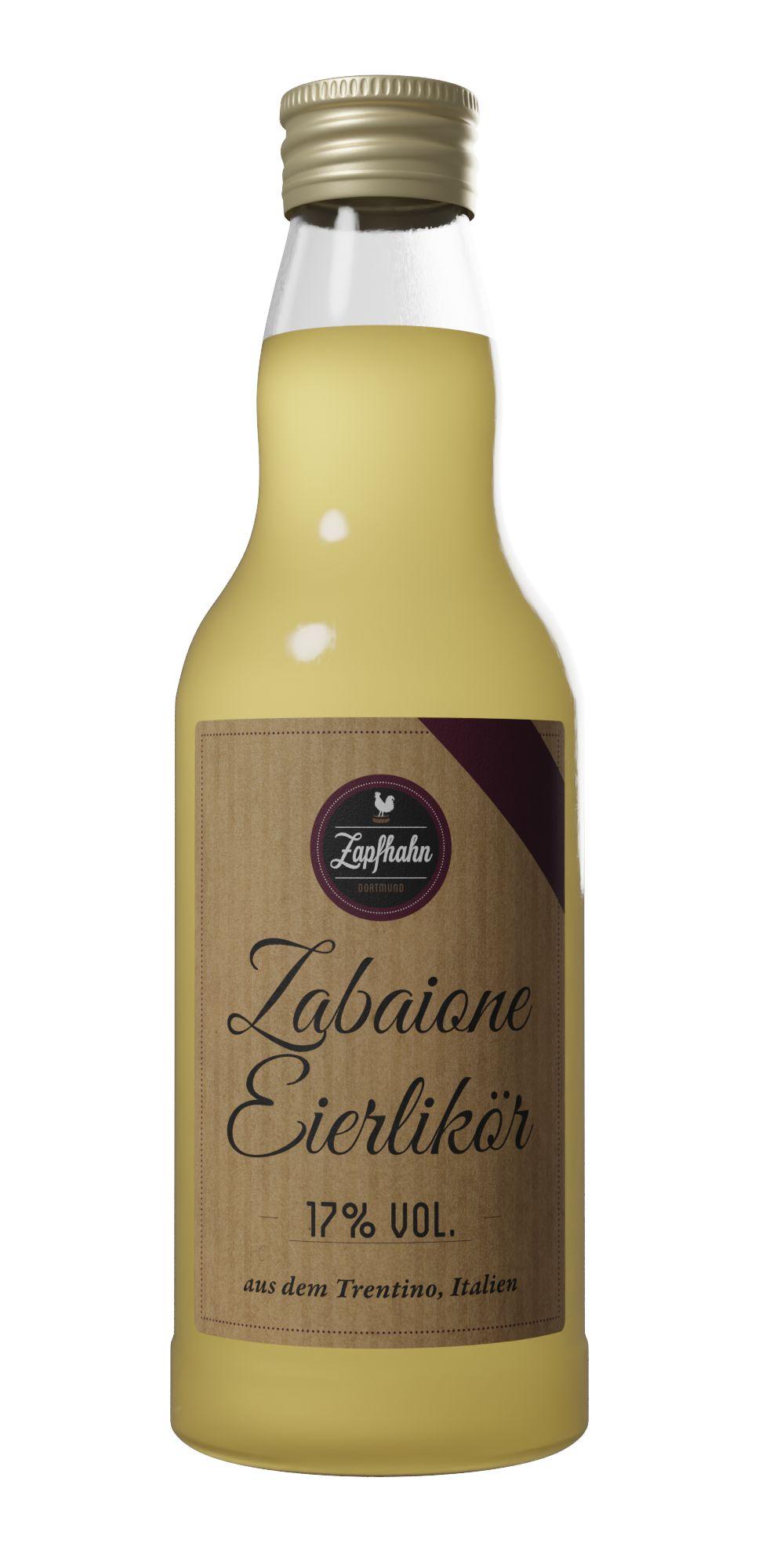Zabaione Eierlikör aus dem Trentino, Italien, 17%V