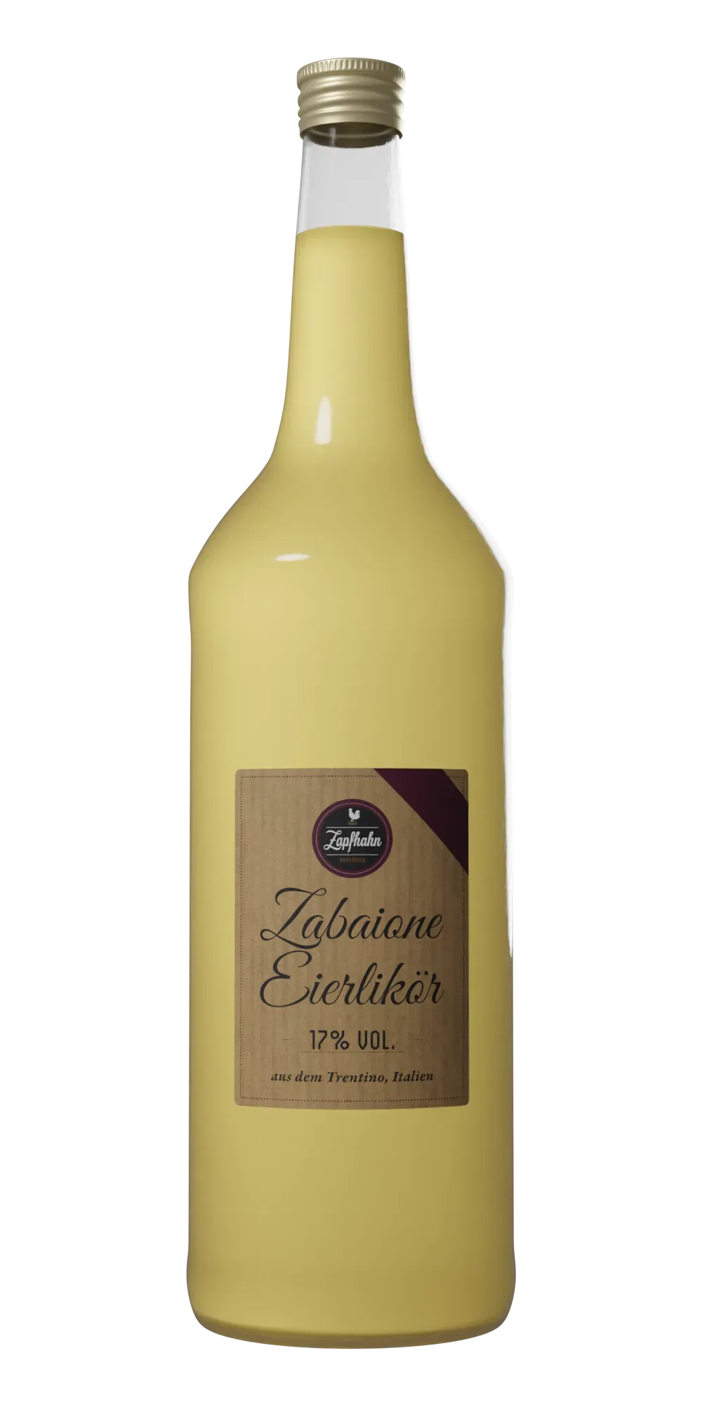 Zabaione Eierlikör aus dem Trentino, Italien, 17%V