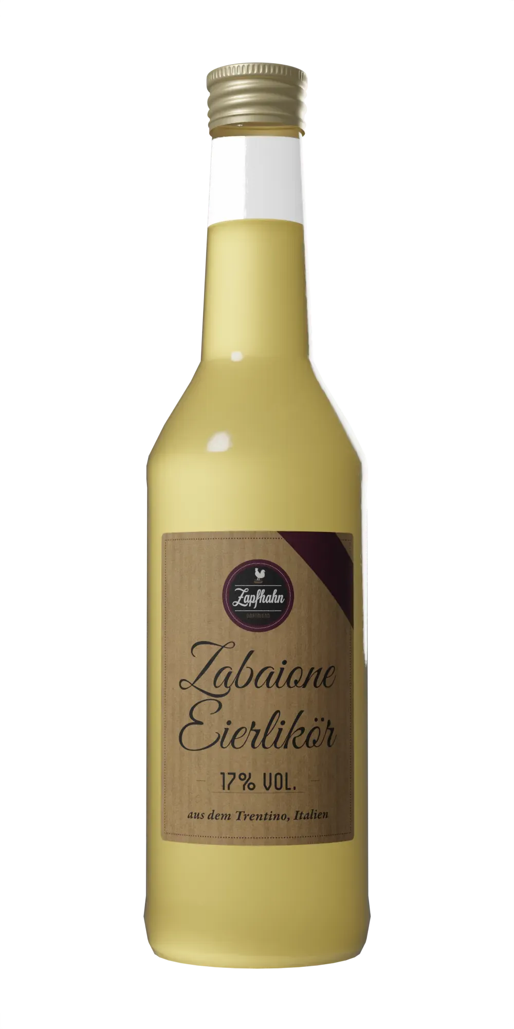 Zabaione Eierlikör aus dem Trentino, Italien, 17%V
