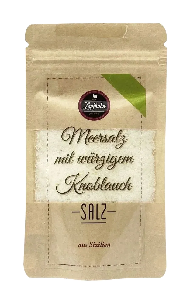 Meersalz mit würzigem Knoblauch aus Sizilien
